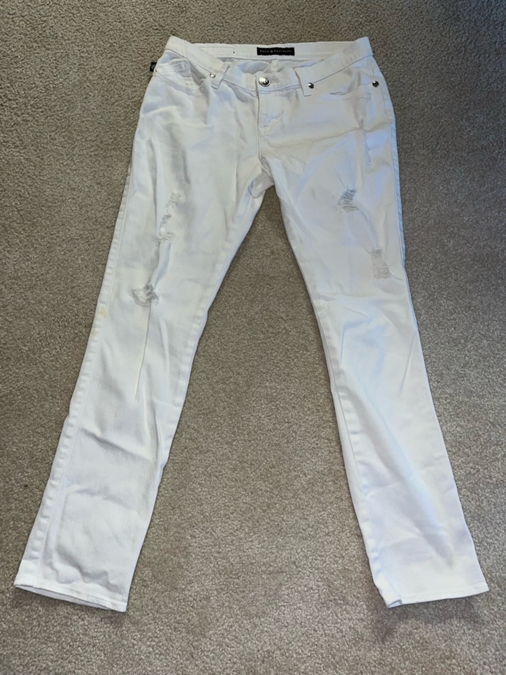 Rock & Republic Slim White Women’s Jeans